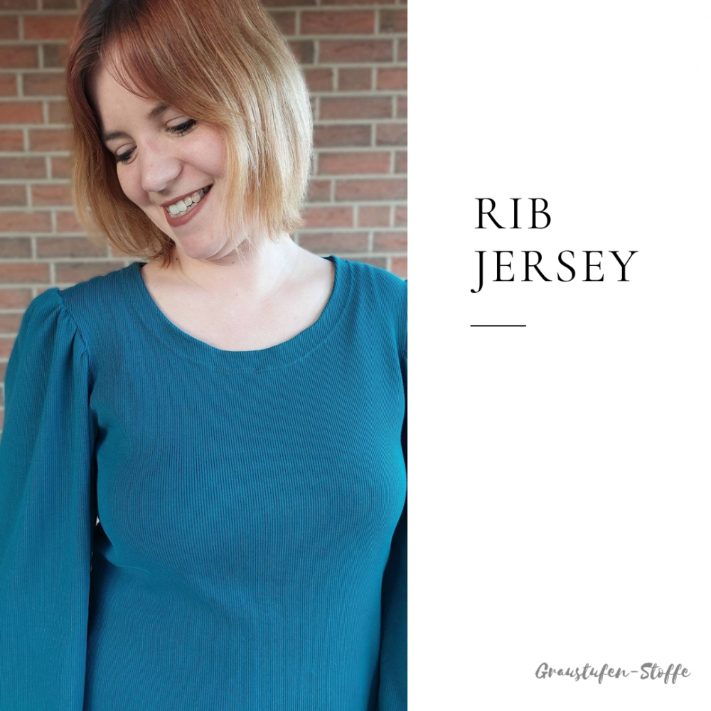 Rib Jersey: Dusty Blue